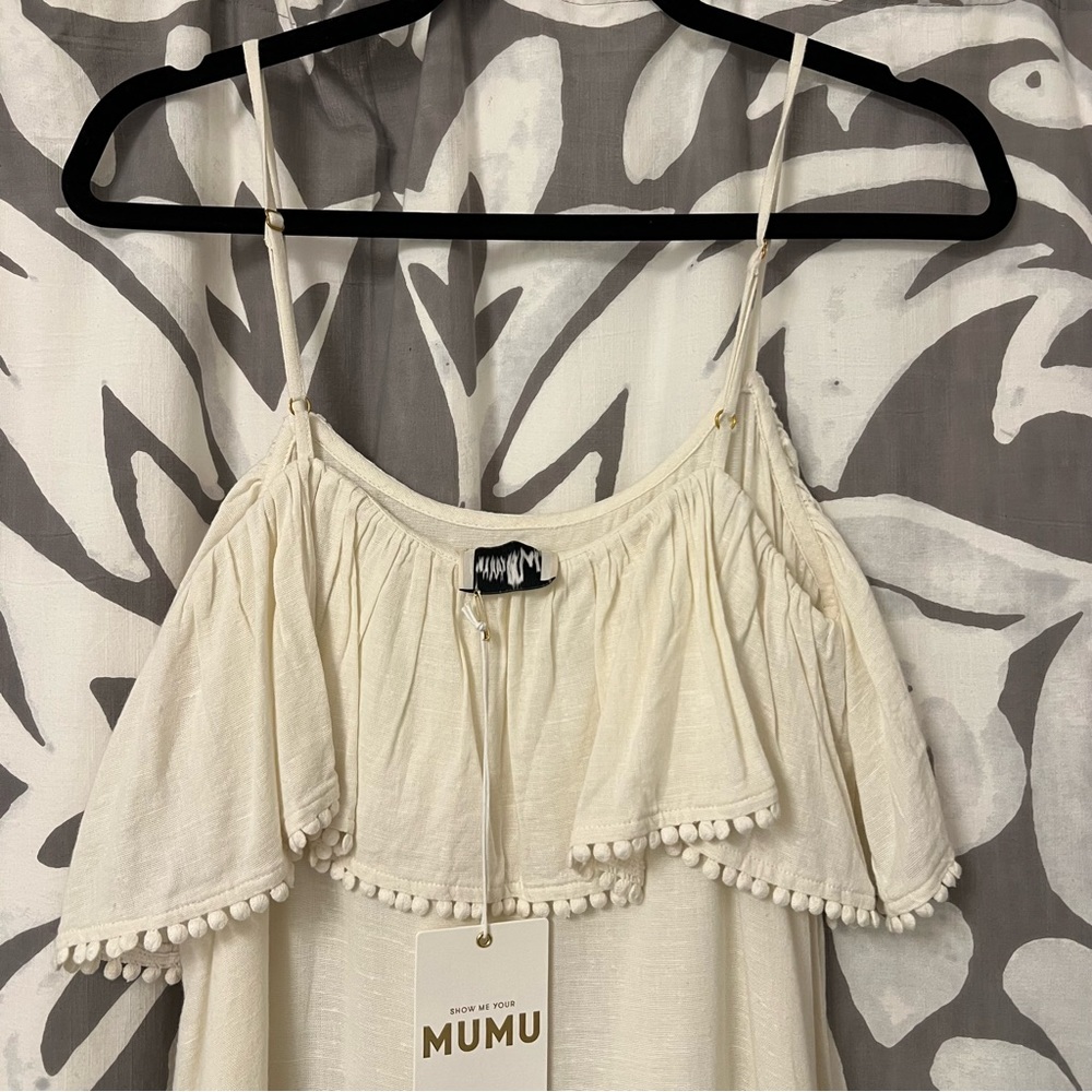 NWT Mumu Ambrose Midi White Dress - Picture 7 of 11